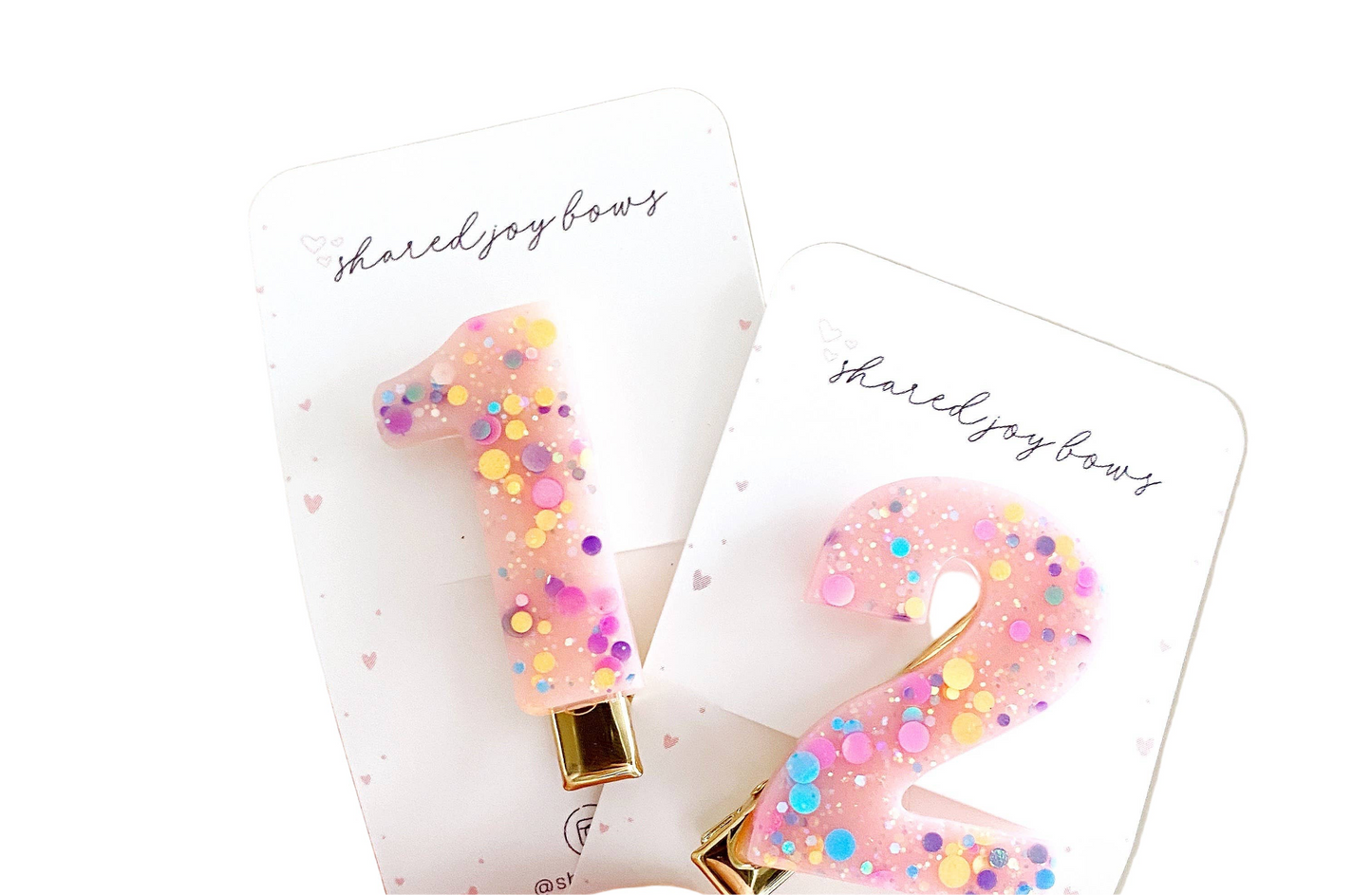 Birthday Number Hair Clips