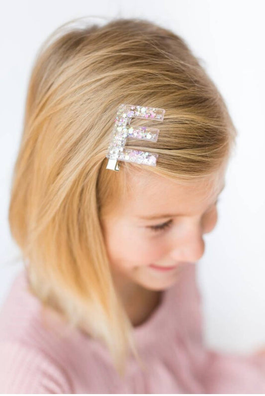 Personalized Initial Hair Clips