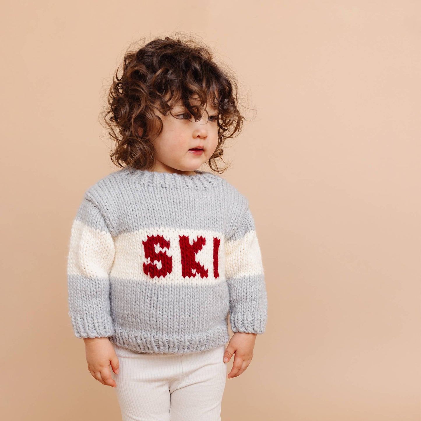 Ski Sweater, Bowie Grey: Small; 12-24M