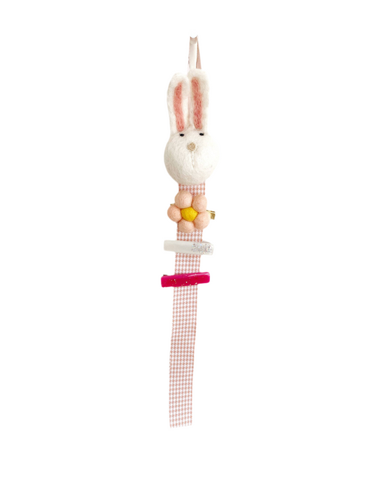 Bunny Hair Clip Holder-15" Hanging Organizer