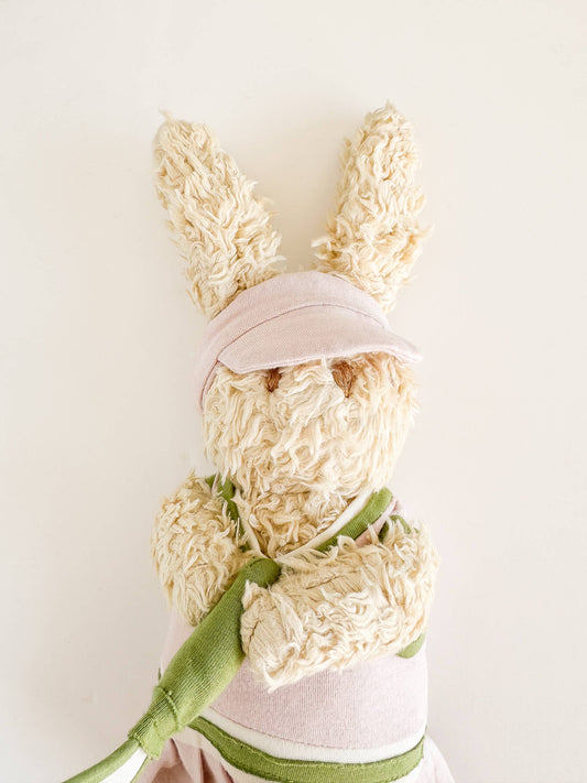 Organic Ruby Bunny Pickleball Plush Toy