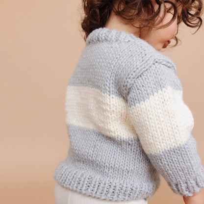 Ski Sweater, Bowie Grey: Small; 12-24M