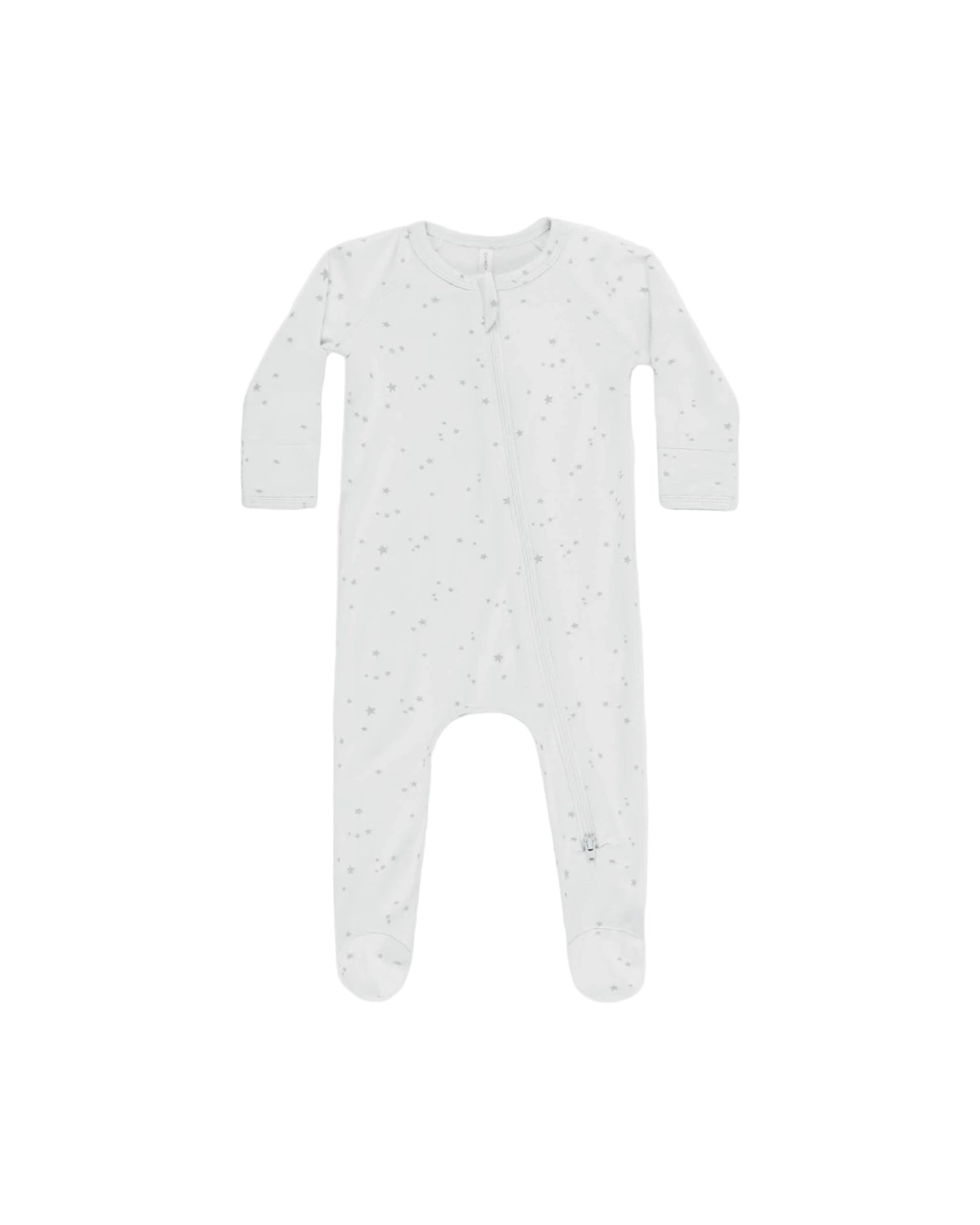 Modal Zip Footie Stars Fog: 0-3M