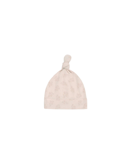 Knotted Baby Hat Pink Blossom: 0-6M