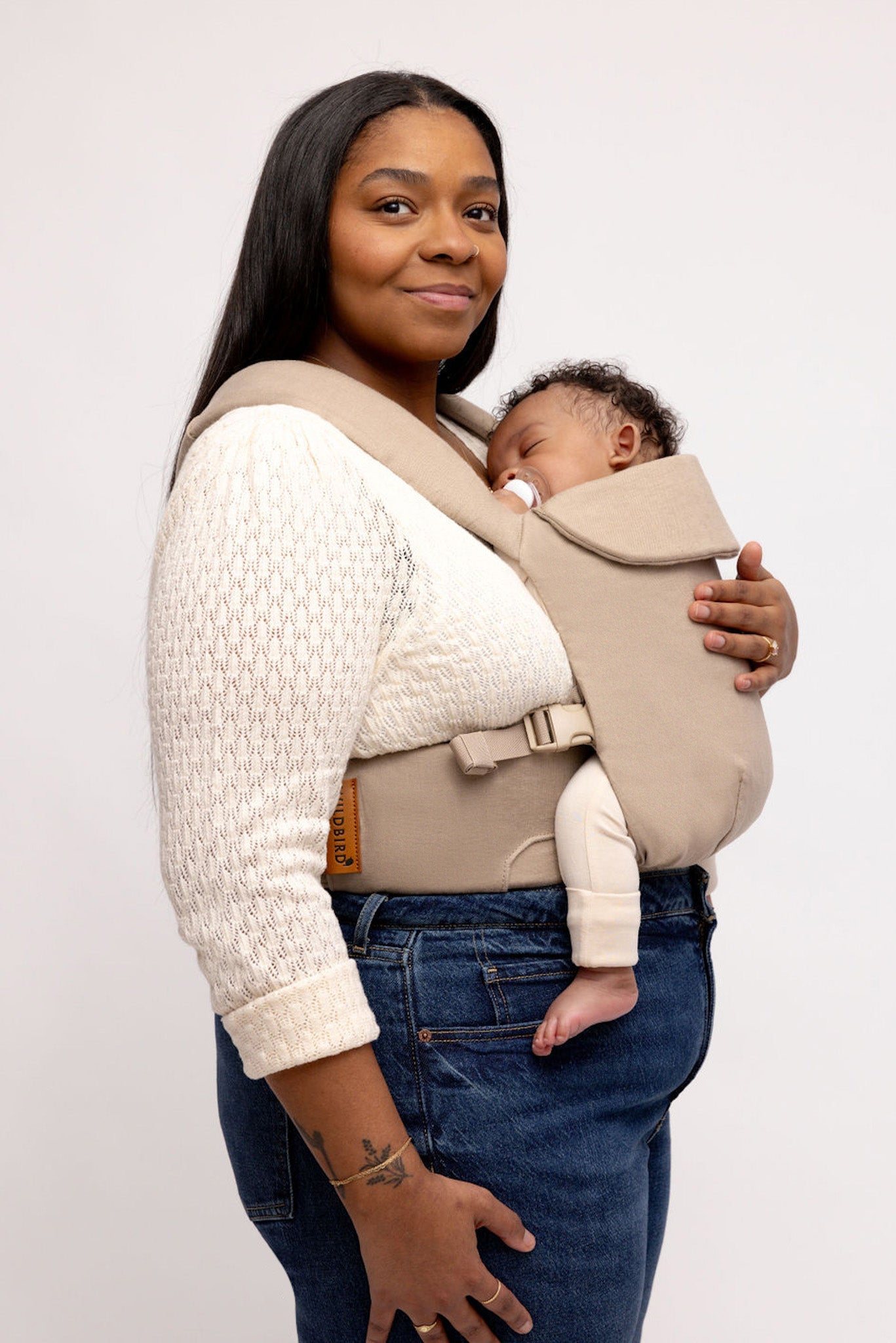 Desert Lark - Aerial Linen Baby Carrier