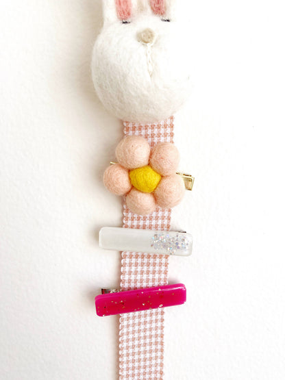 Bunny Hair Clip Holder-15" Hanging Organizer