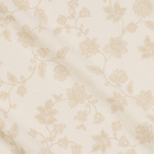 Organic Swaddle Blanket - Aria Floral / Beige