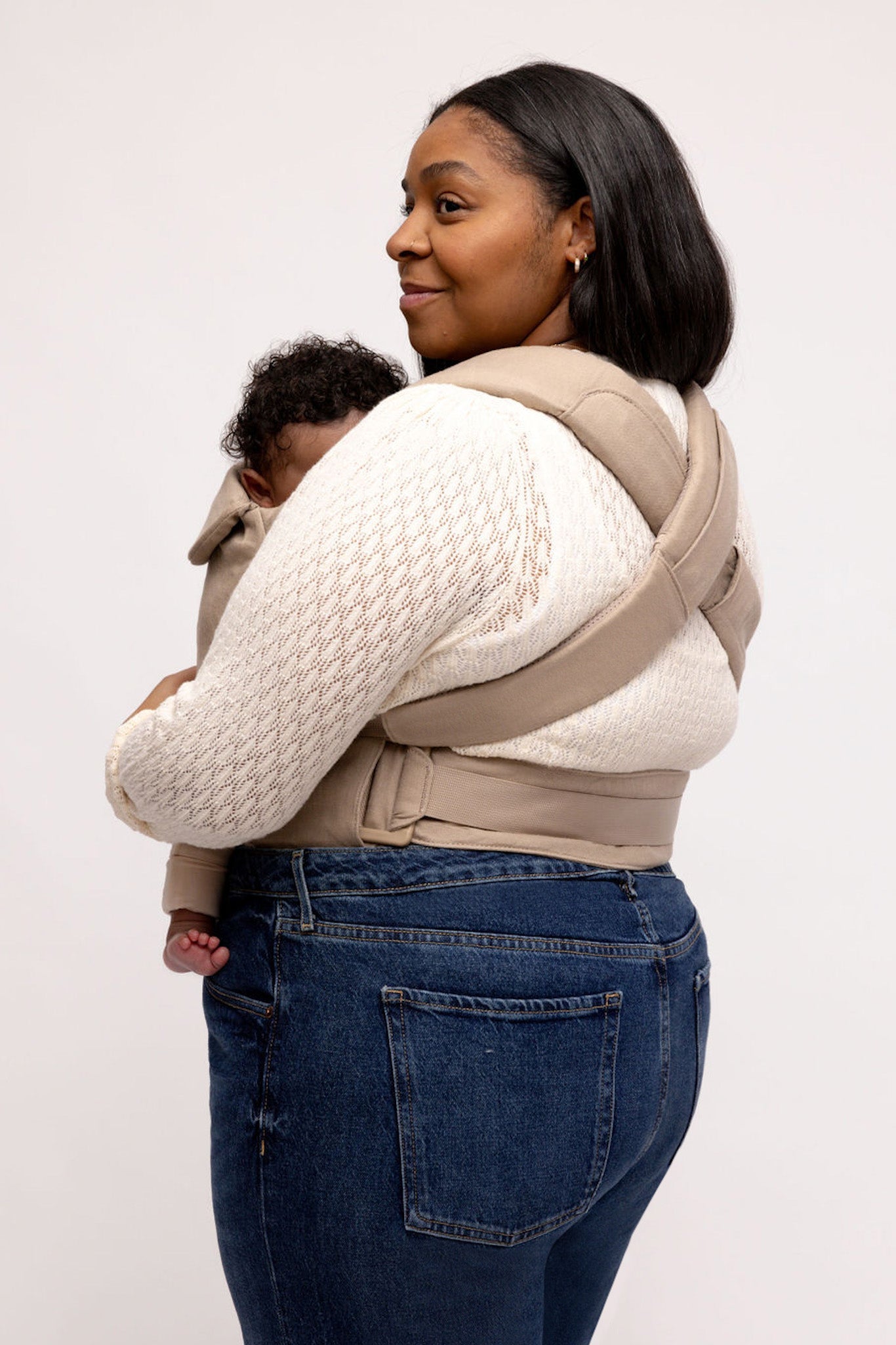 Desert Lark - Aerial Linen Baby Carrier