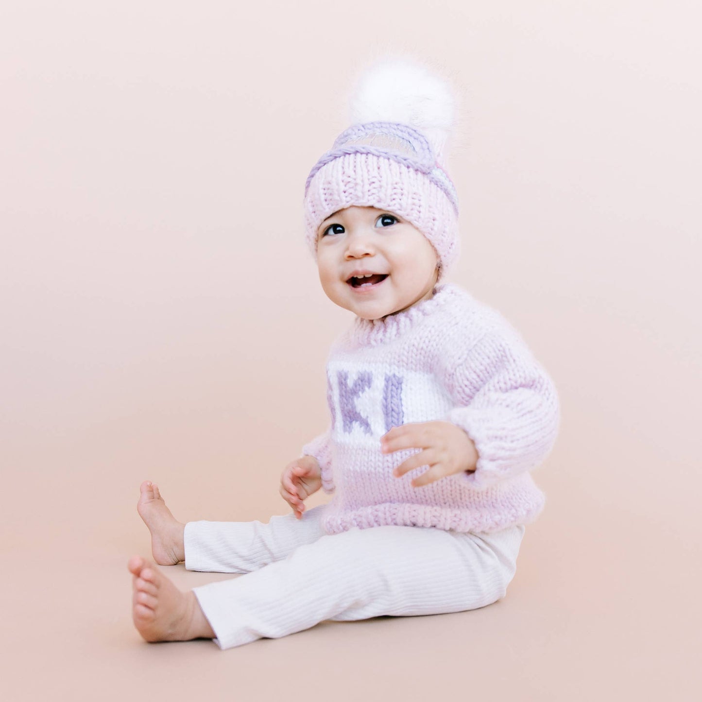 Ski Sweater, Baby Pink Kids: Small 12-24M