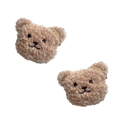 Novelty hair clips: Teddy Oatmeal
