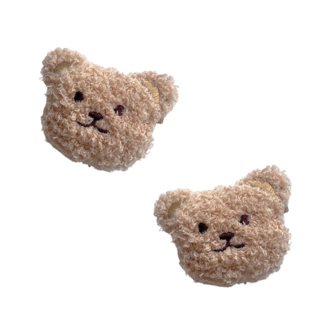 Novelty hair clips: Teddy Oak