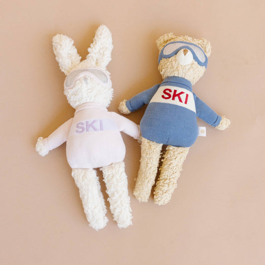 Organic Benjamin Bear Ski Plush Toy