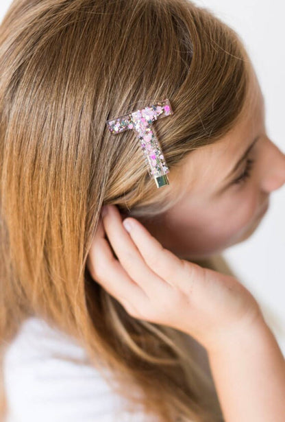 Personalized Initial Hair Clips
