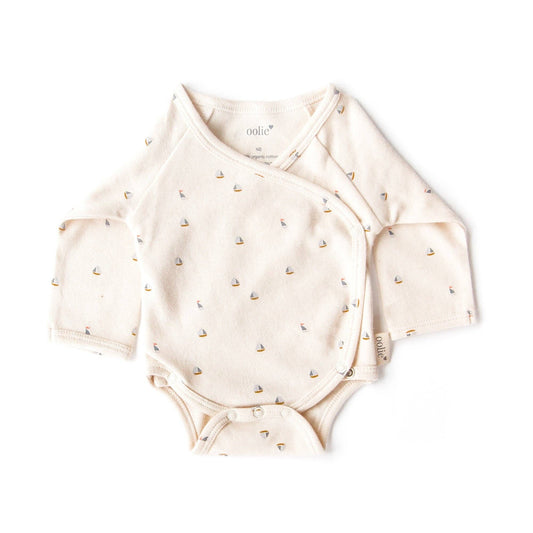 Organic Baby Bodysuit – Schooner: Newborn
