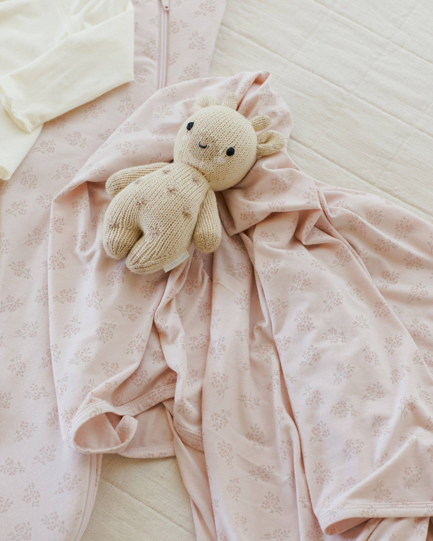 Modal Baby Swaddle Pink Blossom: OS