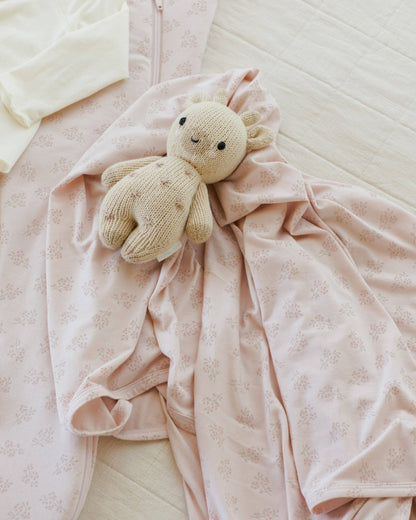 Modal Baby Swaddle Pink Blossom: OS