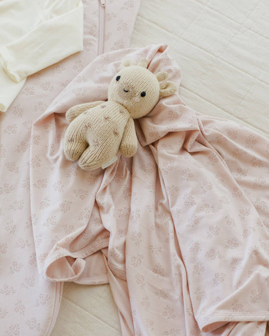 Modal Baby Swaddle Pink Blossom: OS