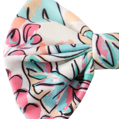 Floral Hair Bows Clips, (2 Pack)