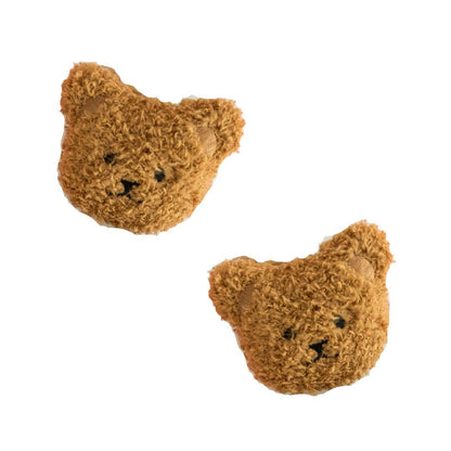 Novelty hair clips: Teddy Oatmeal