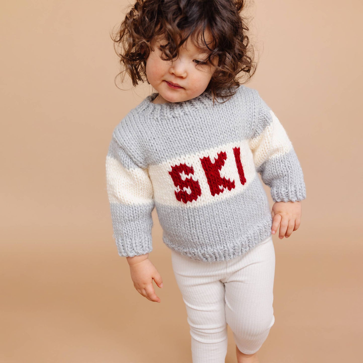 Ski Sweater, Bowie Grey: Small; 12-24M