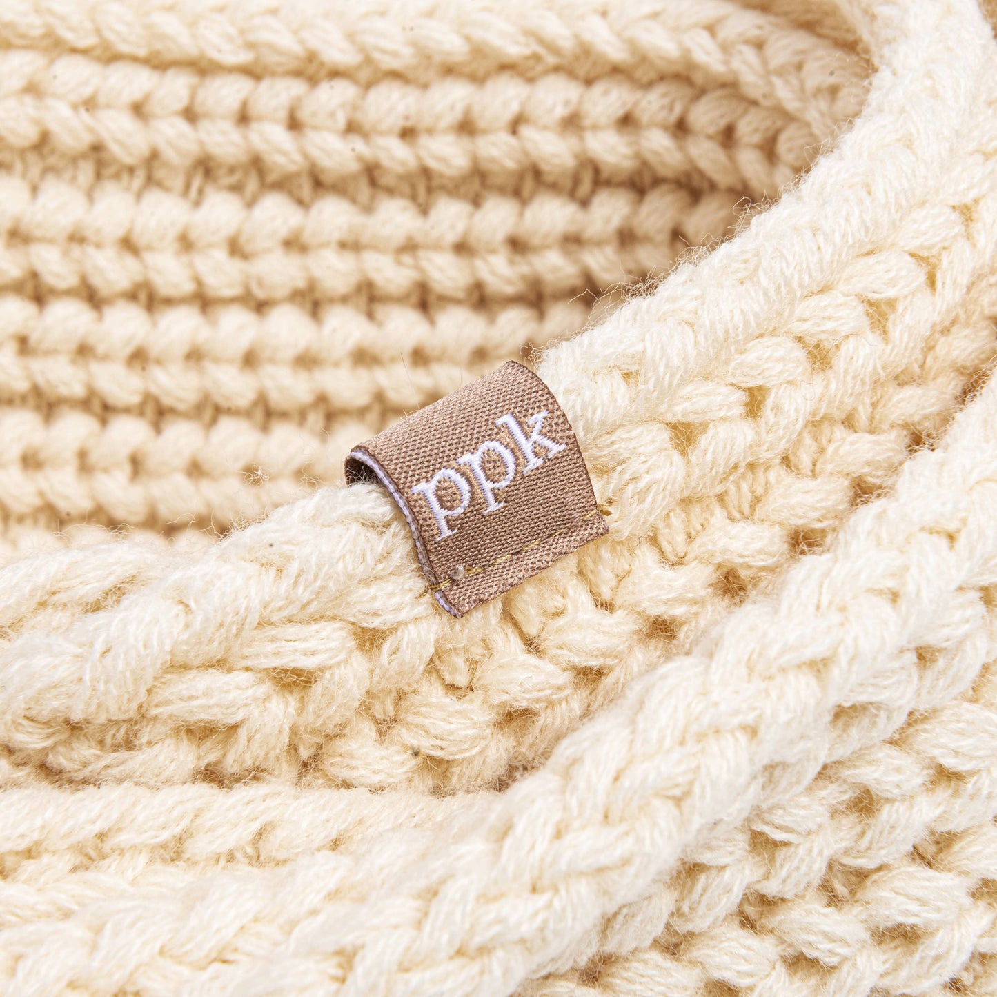 Girls Cream Infinity Scarf