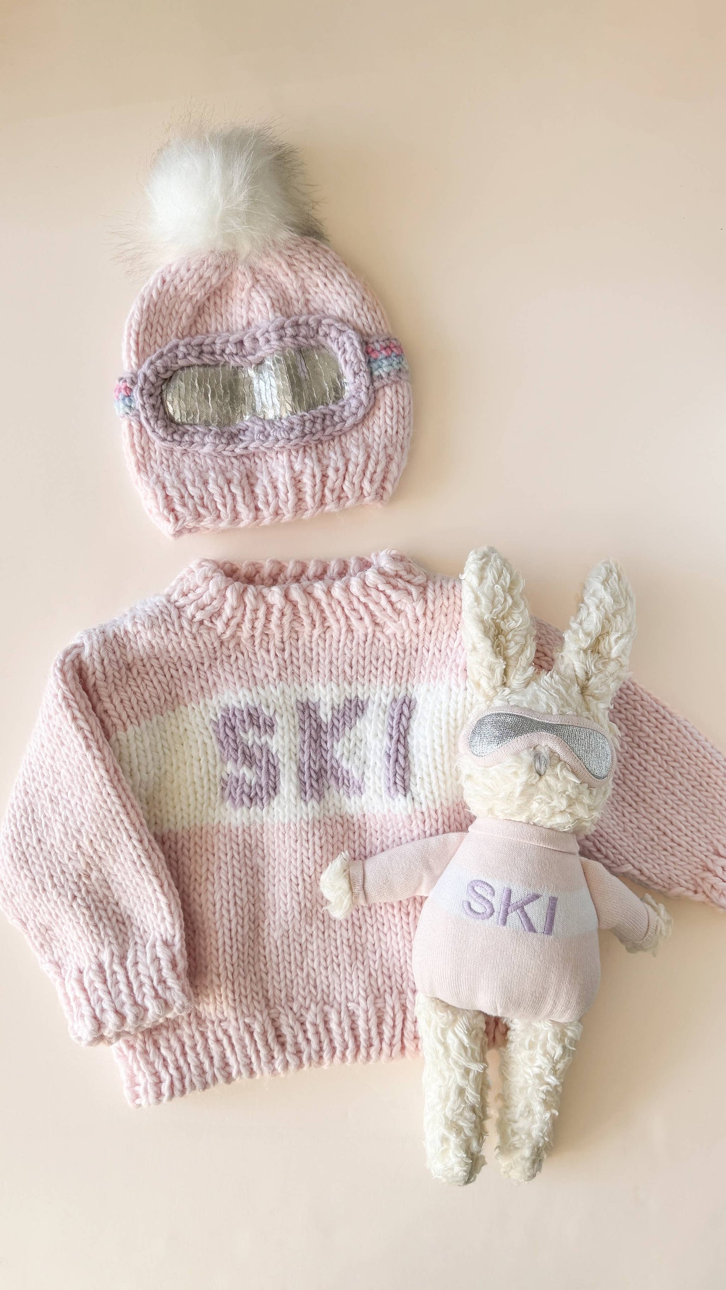 Ski Sweater, Baby Pink Kids: Small 12-24M