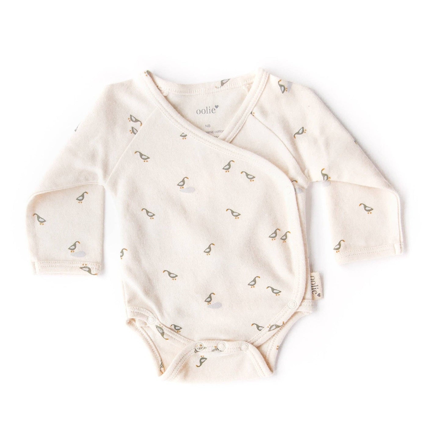 Organic Baby Bodysuit – Runner Ducks: Newborn