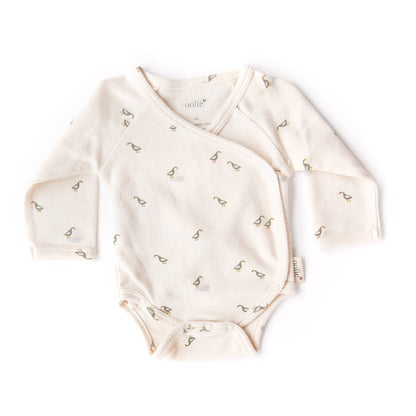 Organic Baby Bodysuit – Runner Ducks: Newborn