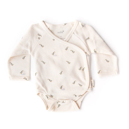 Organic Baby Bodysuit – Runner Ducks: Newborn