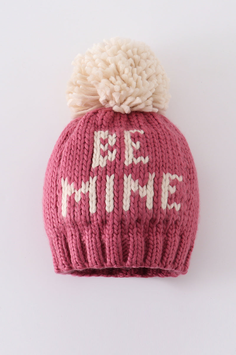 Kint Winter BE MINE Beanie Pom Pom Hat