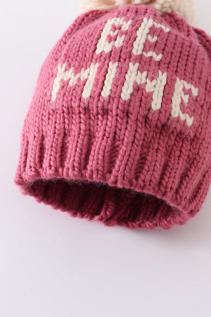 Kint Winter BE MINE Beanie Pom Pom Hat